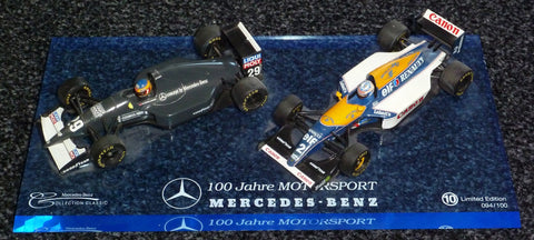 100 Jahre Motorsport Mercedes-Benz - Set 10 - Sauber Mercedes C12 (Karl Wendlinger) + Williams Renault FW15 (Alain Prost) - Yuui's F1 scale models