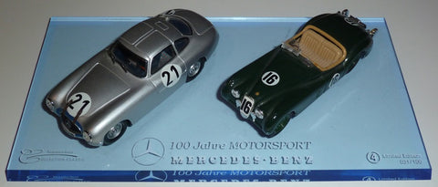 100 Jahre Motorsport Mercedes-Benz - Set 4 - Mercedes-Benz 300SL + Jaguar XK120 - Yuui's F1 scale models