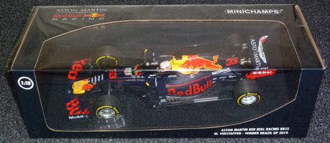 2019 - ASTON MARTIN RED BULL RACING RB15 - MAX VERSTAPPEN - WINNER BRAZIL GP (MINICHAMPS 1:18) - Yuui's F1 scale models