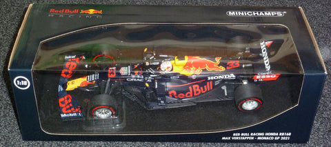 2021 - RED BULL RACING HONDA RB16B – MAX VERSTAPPEN – WINNER MONACO GP 2021 (MINICHAMPS 1:18) - Yuui's F1 scale models