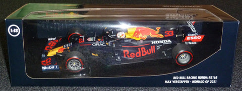 2021 - RED BULL RACING HONDA RB16B – MAX VERSTAPPEN – WINNER MONACO GP 2021 (MINICHAMPS 1:18) - Yuui's F1 scale models