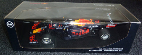 2021 - RED BULL RACING HONDA RB16B - MAX VERSTAPPEN - WINNER FRENCH GP 2021 (MINICHAMPS 1:18) - Yuui's F1 scale models