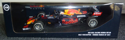 2021 - RED BULL RACING HONDA RB16B - MAX VERSTAPPEN - WINNER FRENCH GP 2021 (MINICHAMPS 1:18) - Yuui's F1 scale models