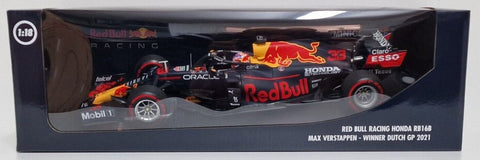 2021 - RED BULL RACING HONDA RB16B – MAX VERSTAPPEN – WINNER DUTCH GP 2021 (MINICHAMPS 1:18) - Yuui's F1 scale models