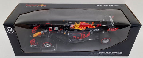 2021 - RED BULL RACING HONDA RB16B – MAX VERSTAPPEN – WINNER DUTCH GP 2021 (MINICHAMPS 1:18) - Yuui's F1 scale models