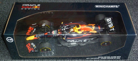 2022 - Oracle Red Bull Racing RB18 - Max Verstappen - Winner Mexican GP (Minichamps 1:18) - Yuui's F1 scale models