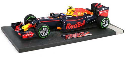 2016 - Red Bull Racing TAG-Heuer RB12 - Max Verstappen - 3rd place Brazilian GP - Minichamps 1:18 - Groene Intermediate band! - Yuui's F1 scale models