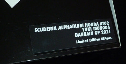 2021 - Scuderia Alpha-Tauri Honda AT02 - Yuki Tsunoda - Bahrain GP - Yuui's F1 scale models