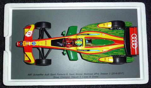 2016-2017 ABT Schaeffler Audi Sport Formula E Team Winner Montreal ePrix Season 3 - Lucas di Grassi (driver champion) - Yuui's F1 scale models