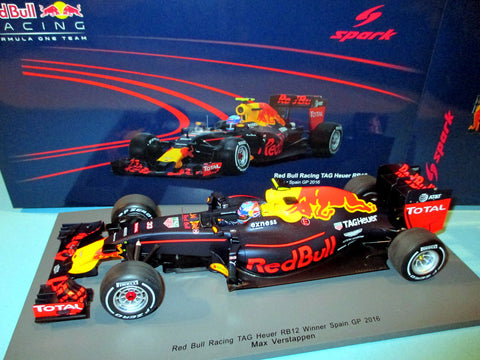 2016 - Red Bull Racing TAG Heuer RB12 - Max Verstappen - Winner Spanish GP (Spark 1:18) - Yuui's F1 scale models