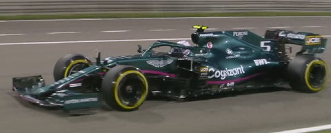 2021 - ASTON MARTIN AMR21 Cognizant F1 Team - GP BAHRAIN - Sebastian Vettel - Spark 1:18 - Yuui's F1 scale models