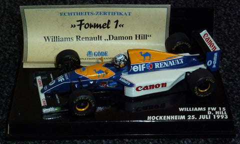 1993 - Williams Renault FW15 - Damon Hill - Göde - Hockenheim - Yuui's F1 scale models