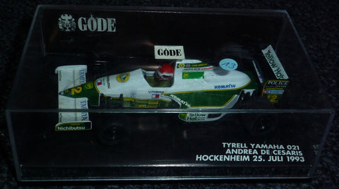 1991 - Lotus 102 Ford - Johnny Herbert - Onyx car in Göde Minichamps box - Andre de Cesaris - Tyrrell Yamaha 021 - Hockenheim - Yuui's F1 scale models