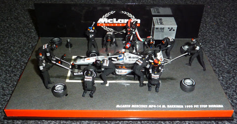 1999 - McLaren Mercedes MP4-14 - Mika Hakkinen - Pitstop diorama