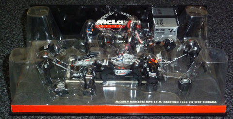 1999 - McLaren Mercedes MP4-14 - Mika Hakkinen - Pitstop diorama