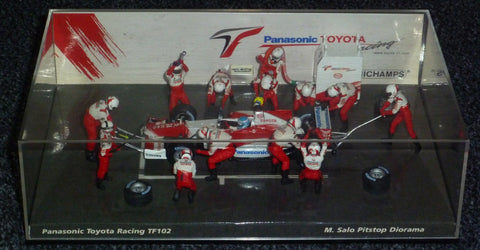 2002 - Panasonic Toyota Racing TF102 - Mika Salo - Pitstop diorama - Yuui's F1 scale models