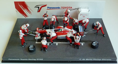 2003 - Toyota Racing TF103 - Cristiano da Matta - Pitstop diorama - Yuui's F1 scale models