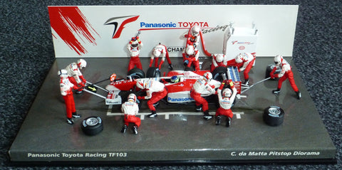 2003 - Toyota Racing TF103 - Cristiano da Matta - Pitstop diorama - Yuui's F1 scale models