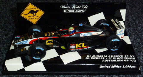 2002 - KL Minardi Asiatech PS 02 - Mark Webber - 5th place finish Australian GP - Yuui's F1 scale models