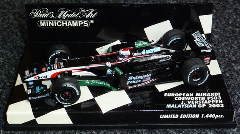 2003 - European Minardi Cosworth PS03 - Jos Verstappen - Malaysian GP - Yuui's F1 scale models