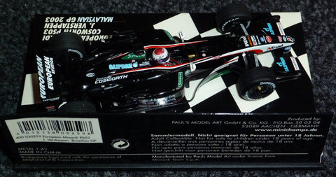 2003 - European Minardi Cosworth PS03 - Jos Verstappen - Malaysian GP - Yuui's F1 scale models