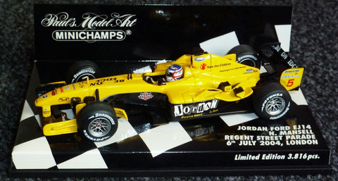 2004 - Jordan Ford EJ14 - Nigel Mansell - Regent Street Parade, 6th July 2004, London - Yuui's F1 scale models