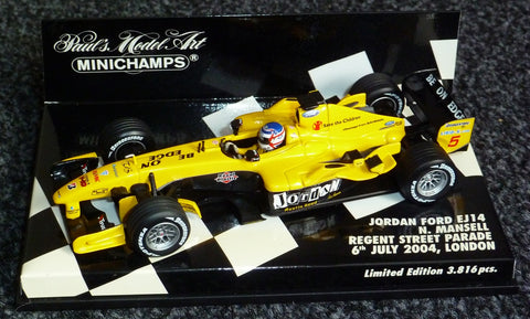 2004 - Jordan Ford EJ14 - Nigel Mansell - Regent Street Parade, 6th July 2004, London - Yuui's F1 scale models