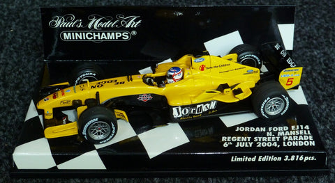 2004 - Jordan Ford EJ14 - Nigel Mansell - Regent Street Parade, 6th July 2004, London - Yuui's F1 scale models