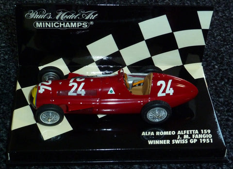 1951 - Alfa Romeo Alfetta 159 - Juan-Manuel Fangio - Winner Swiss GP - Yuui's F1 scale models