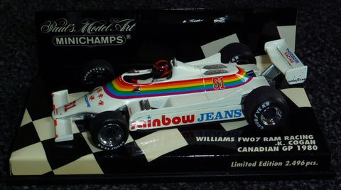 1980 – Williams FW07 RAM Racing – Kevin Cogan – Canadian GP - Yuui's F1 scale models