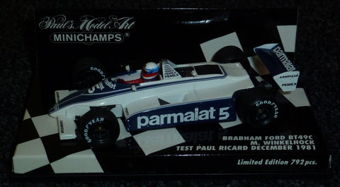 1981 - Brabham Ford BT49C - Manfred Winkelhock - Test Paul Ricard December - Yuui's F1 scale models