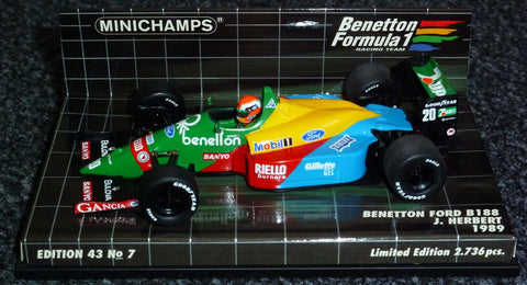 1989 - Benetton Ford B188 - Johnny Herbert (BFC#7) - Yuui's F1 scale models