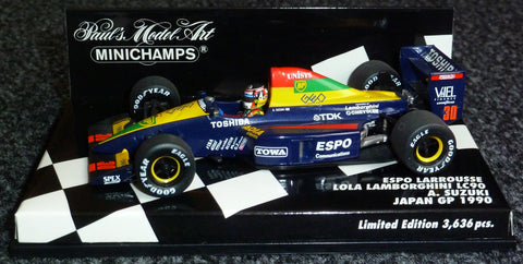 1990 - Espo Larrousse Lola Lamborghini LC90 - Aguri Suzuki - Japan GP - Yuui's F1 scale models