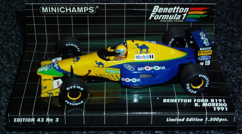 1991 - Benetton Ford B191 - Roberto Moreno (BFC#3) - Yuui's F1 scale models