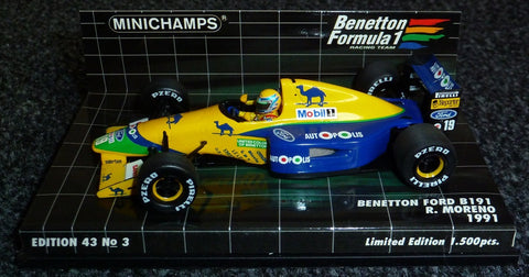 1991 - Benetton Ford B191 - Roberto Moreno (BFC#3) - Yuui's F1 scale models