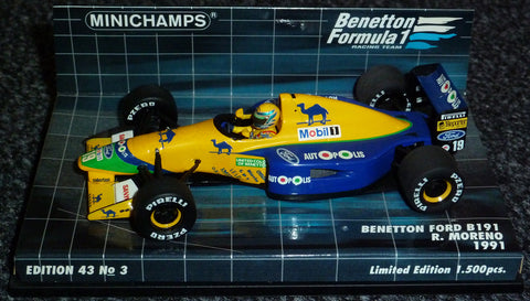 1991 - Benetton Ford B191 - Roberto Moreno (BFC#3) - Yuui's F1 scale models