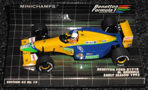 1992 - Benetton Ford B191B - Martin Brundle - Early season (BFC#14) - Yuui's F1 scale models