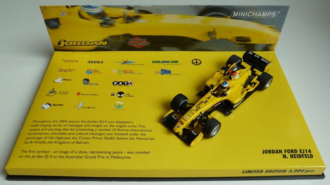 2004 - Jordan Ford EJ14 - Nick Heidfeld - commemorative box - Yuui's F1 scale models