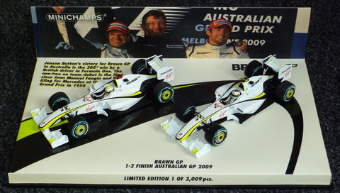 2009 - Brawn GP - 1-2 finish Australian GP Jenson Button + Rubens Barrichello - Yuui's F1 scale models