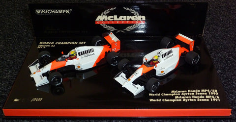 1990-1991 World Champion Set 3 - McLaren Honda MP4/5B & MP4/6 - Ayrton Senna - Yuui's F1 scale models