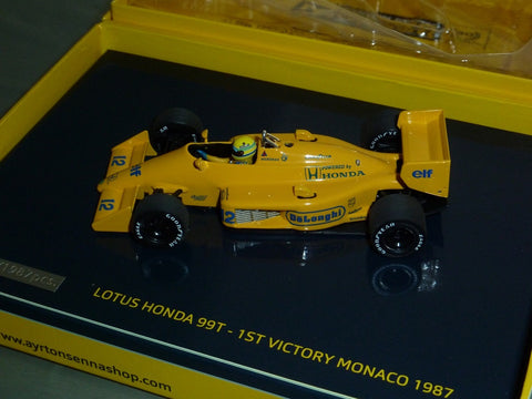 1987 - Lotus Honda 99T - Ayrton Senna - Winner Monaco GP - 30th Anniversary first victory Monaco GP - Yuui's F1 scale models