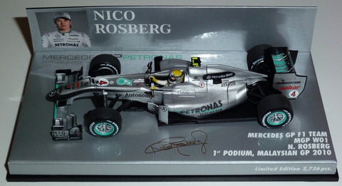 2010 - Mercedes GP F1 Team MGP W01 - Nico Rosberg - 1st podium Malaysian GP - Yuui's F1 scale models