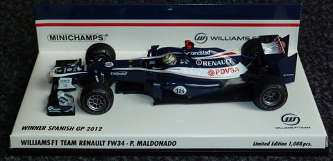 2012 - WilliamsF1 Team Renault FW34 - Pastor Maldonado - Winner Spanish GP - Yuui's F1 scale models