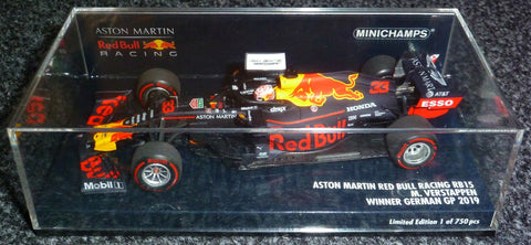 2019 - Aston Martin Red Bull Racing RB15 - Max Verstappen - Winnaar GP Duitsland (Minichamps 1:43) - Yuui's F1 scale models