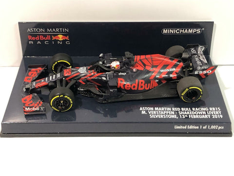 2019 - ASTON MARTIN RED BULL RACING RB15 - Max Verstappen - Test Car Silverstone Circuit (Minichamps 1:43) - Yuui's F1 scale models