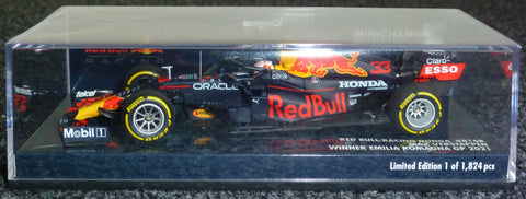 2021 - RED BULL RACING HONDA RB16B - MAX VERSTAPPEN - EMILIA ROMAGNA GP - MINICHAMPS 1:43 - Yuui's F1 scale models