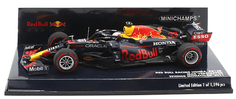 2021 - RED BULL RACING HONDA RB16B – MAX VERSTAPPEN – WINNER MONACO GP 2021 (MINICHAMPS 1:43) - Yuui's F1 scale models