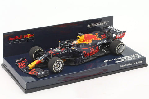 2021 - RED BULL RACING HONDA RB16B - MAX VERSTAPPEN - WINNER FRENCH GP 2021 (MINICHAMPS 1:43) - Yuui's F1 scale models