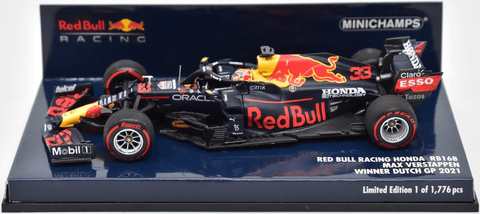 2021 - RED BULL RACING HONDA RB16B – MAX VERSTAPPEN – WINNER DUTCH GP 2021 (MINICHAMPS 1:43) - Yuui's F1 scale models