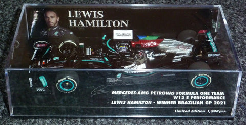 2021 - Mercedes-AMG Petronas Formula One Team W12 E Performance - Lewis Hamilton - Winner Brazilian GP - Yuui's F1 scale models